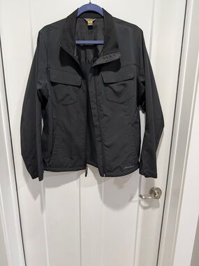 Eddie Bauer black Utility Jacket with Chest Pockets